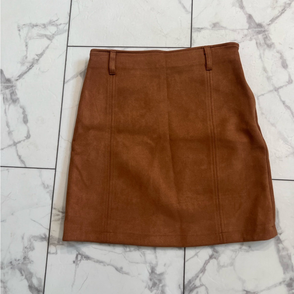 Haute Monde Tan Pencil Skirt